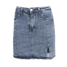image-2020 AliExpress Foreign Trade Fashion Sexy Pants Lining Split Pocket Jeans Skirt Female One Drop Shipping