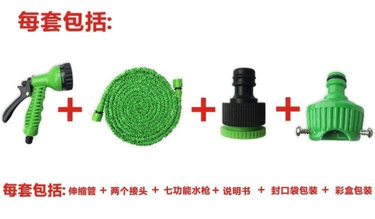 image-Household magical telescopic water pipe multi-functional car high-pressure car wash water gun garden garden flower washing set