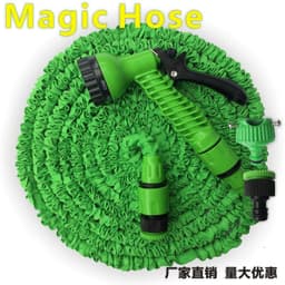 image-Household magical telescopic water pipe multi-functional car high-pressure car wash water gun garden garden flower washing set