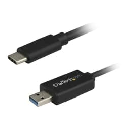 image-USB A to USB C Cable Startech USBC3LINK Black