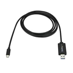 image-USB A to USB C Cable Startech USBC3LINK Black