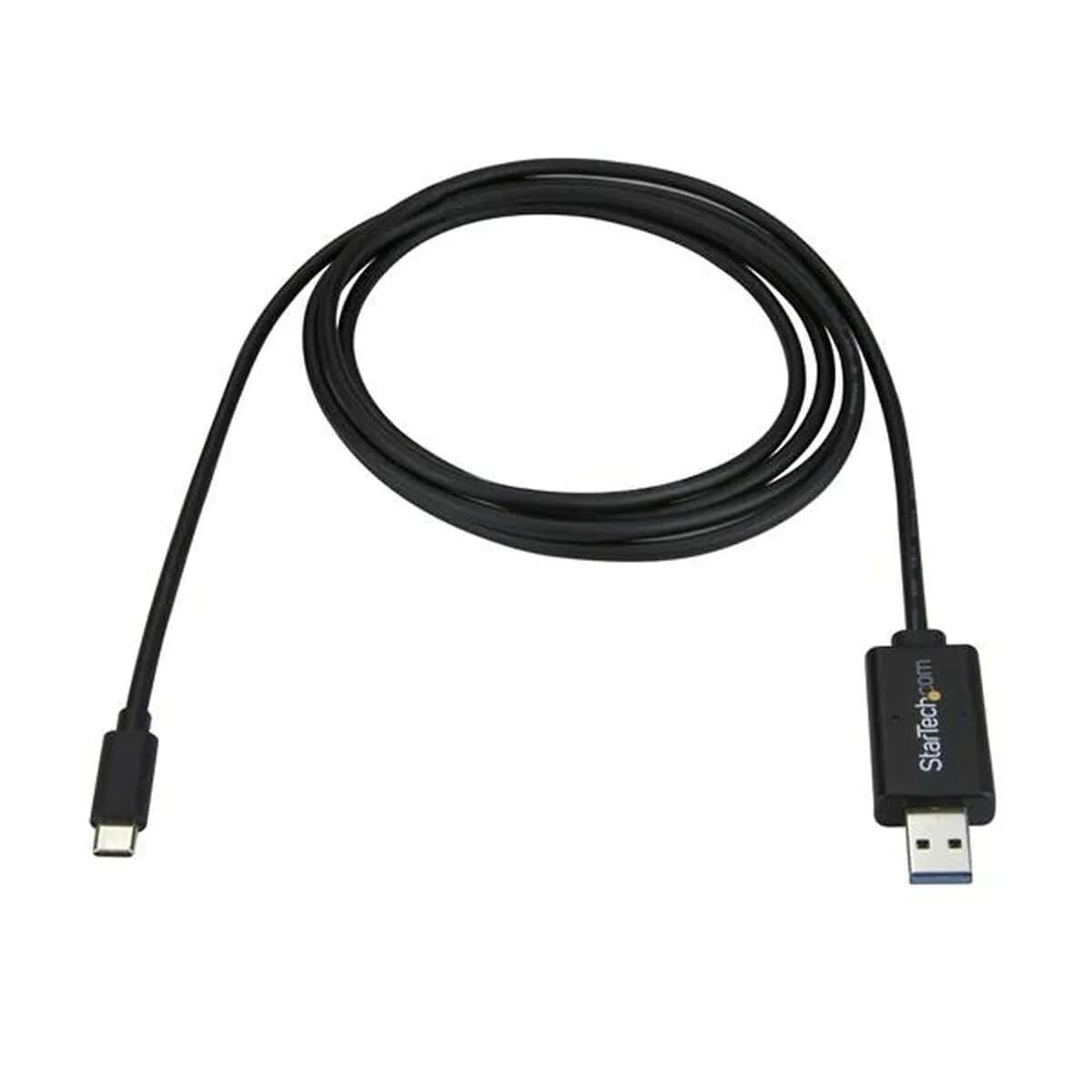 image-USB A to USB C Cable Startech USBC3LINK Black