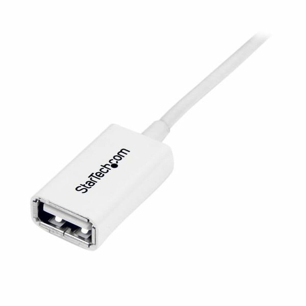 image-USB Cable Startech USBEXTPAA1MW White