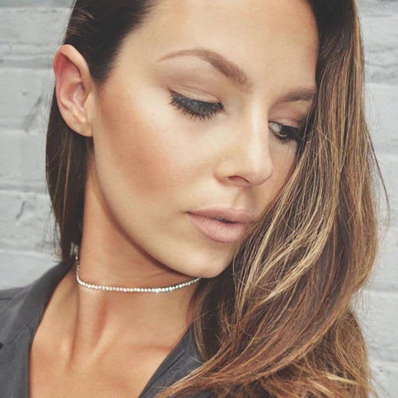 image-Magnesia Diamond Necklace Women - Gold Silver Clavicle