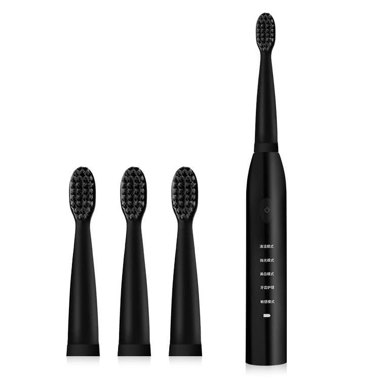 image-Electric toothbrush sonic vibration soft hair five-speed adjustment household USB charging waterproof adult toothbrush factory direct sales