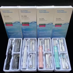 image-Electric toothbrush sonic vibration soft hair five-speed adjustment household USB charging waterproof adult toothbrush factory direct sales