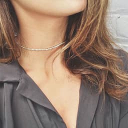 image-Magnesia Diamond Necklace Women - Gold Silver Clavicle