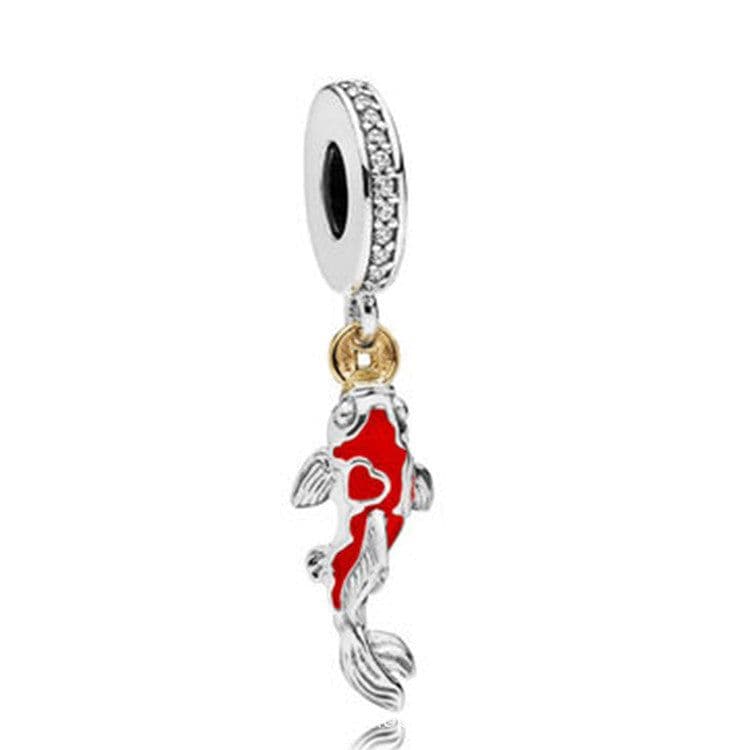 image-Guanghe Panjia Beads s925 Sterling Silver Carp Pendant Basic Chain Snake Bone Chain Bracelet Beaded Accessories Panjia Series