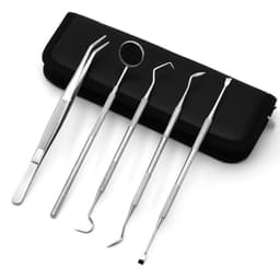image-Stainless steel dentist tool set dental calculus remover dental tools oral care probe dental mirror spot