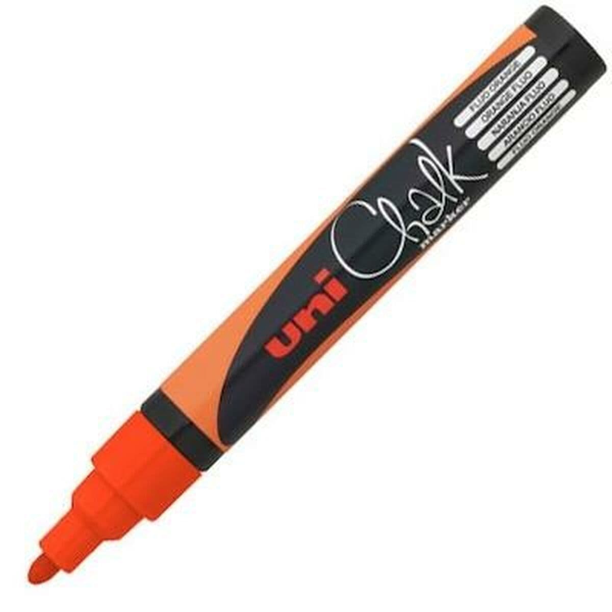 image-Liquid chalk marker Uni-Ball PWE-5M Fluor Orange (6 Units)