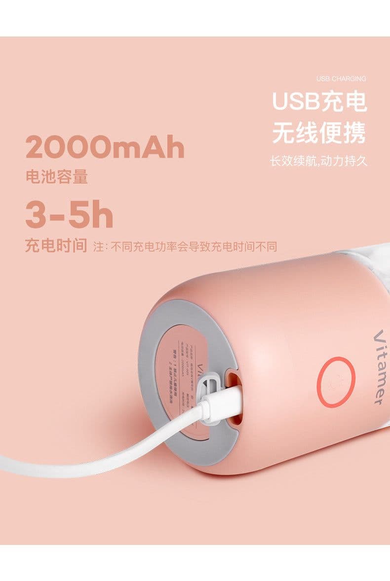 image-Factory direct supply with V Youth Juicer Cup Nine Pig Vitamin Mini Electric Mixer Cup Portable Juicer Cup