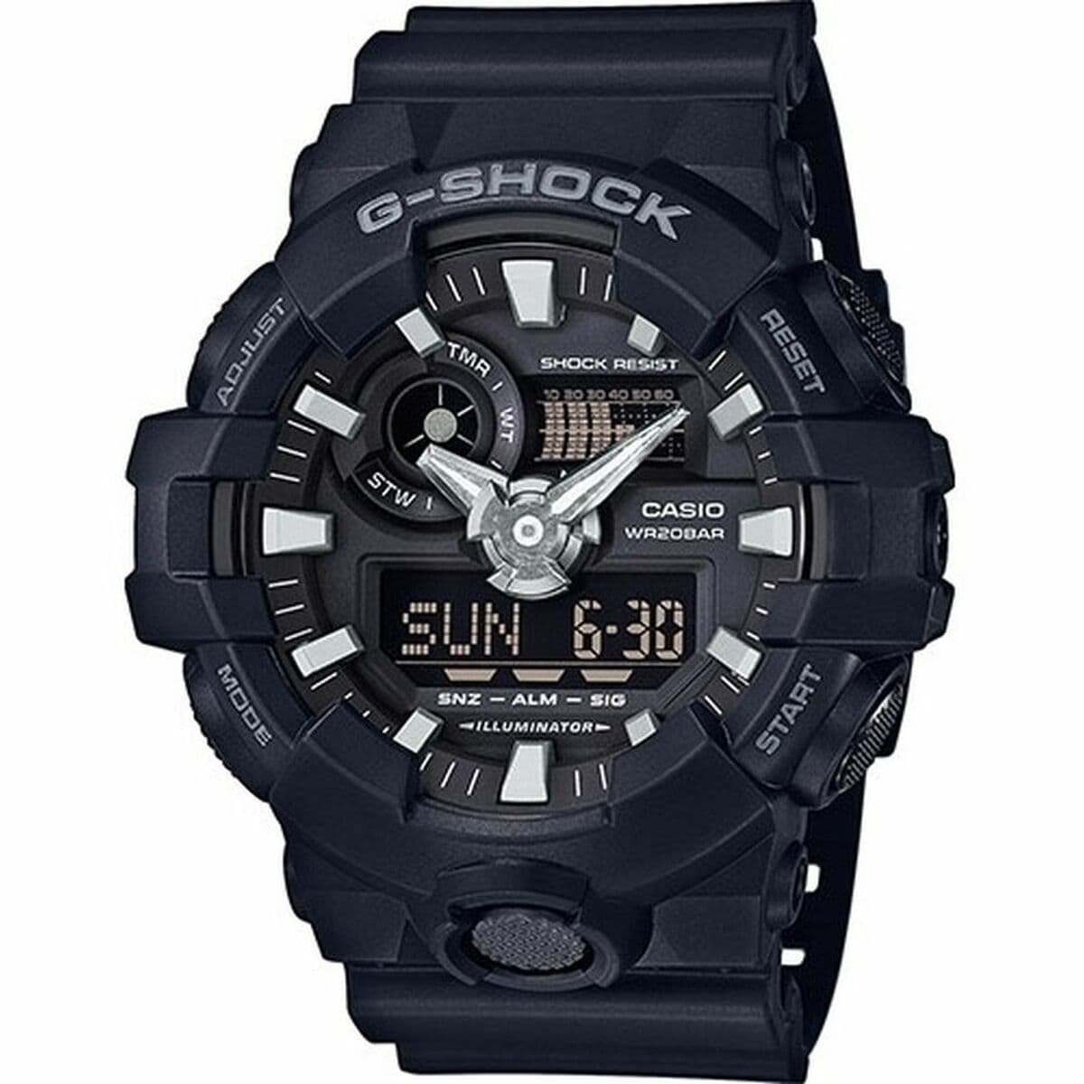 image-Men's Watch Casio G-Shock GA-700-1BER Black (Ø 49 mm) (Ø 53 mm)