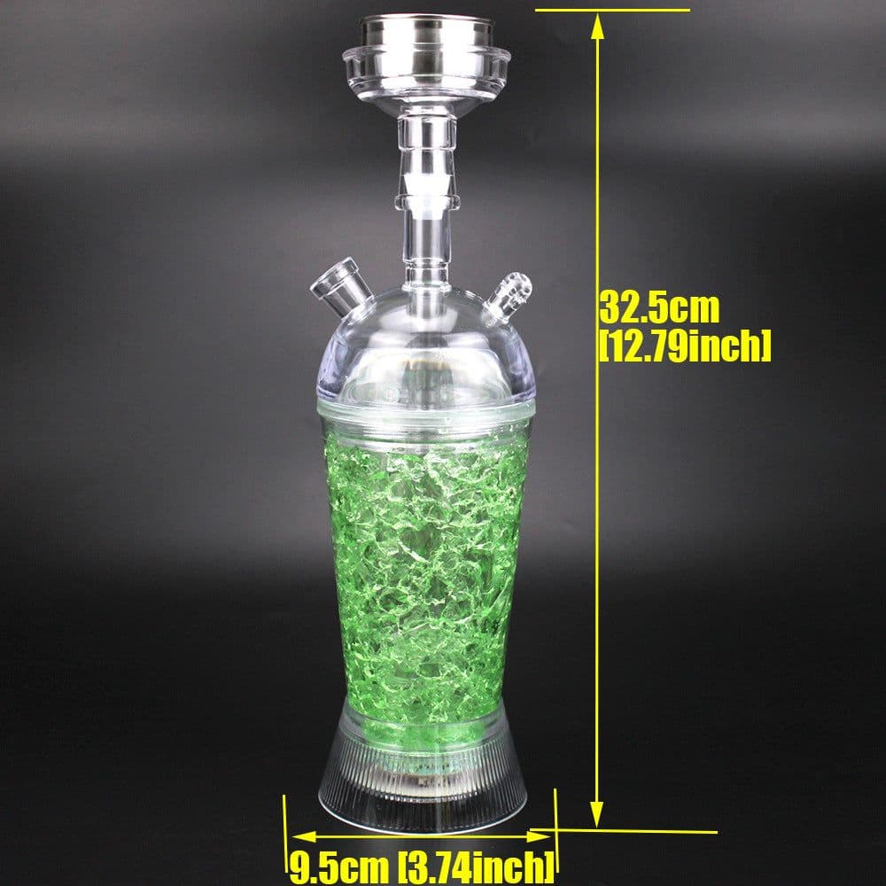 image-Cross-border source manufacturers supply plastic shattered crystal jelly cup hookah small hookah shisha