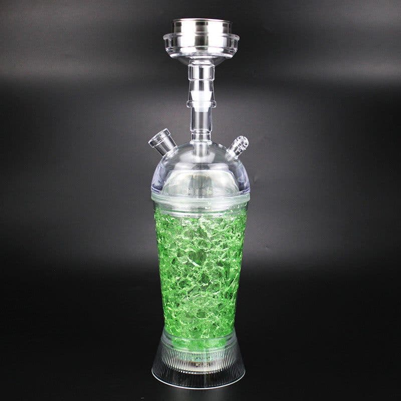image-Cross-border source manufacturers supply plastic shattered crystal jelly cup hookah small hookah shisha