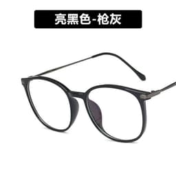 image-Anti-blue light rice nail decorative glasses frame 2020 new fashion flat mirror TR90 frame glasses 8271 college style