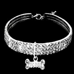 image-Explosive Manufacturers Pet Products Three-row Elastic Necklace Pet Collar Bones Dog Accessories Cross-border E-commerce