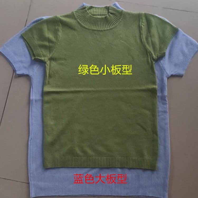 image-Half Turtleneck Half-Sleeve Sweater Women's Summer Bottoming Cored Yarn Sweater Slim Fit Slimming and Short Vest Tops Outerwear