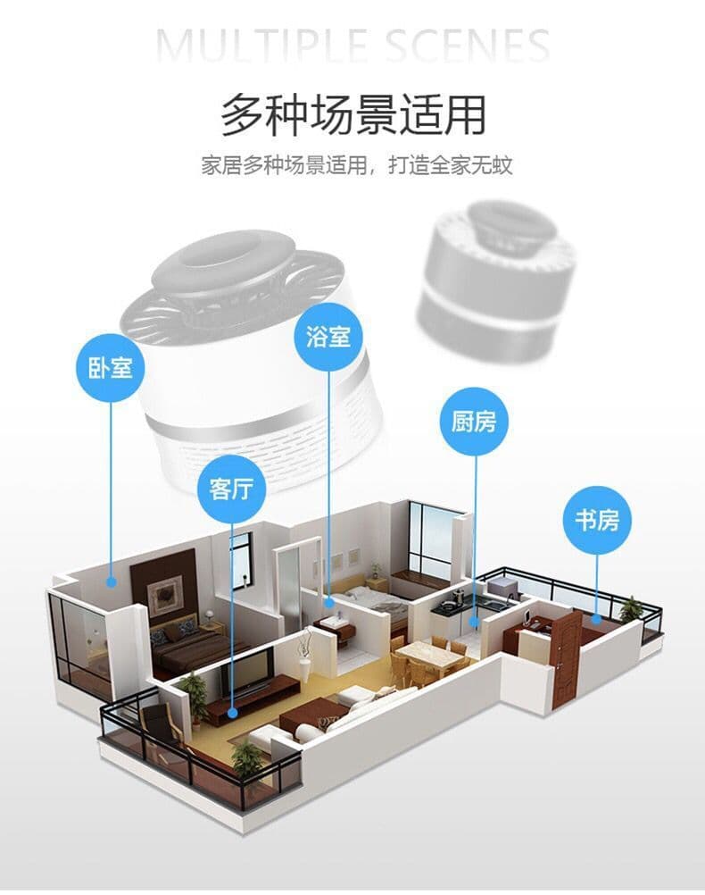 image-USB household mosquito lamp artifact mosquito repellent indoor mosquito killer baby pregnant women mosquito physical silent anti-absorption fly