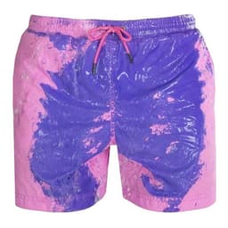 image-Spot European and American cross-border parent-child models Explosive models Water-changing beach pants Men's plus size shorts Temperature-sensing color-changing swimming trunks