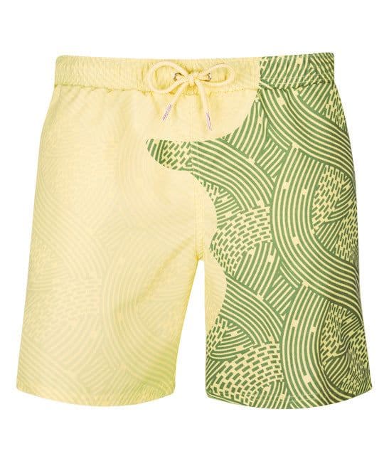 image-Spot European and American cross-border parent-child models Explosive models Water-changing beach pants Men's plus size shorts Temperature-sensing color-changing swimming trunks