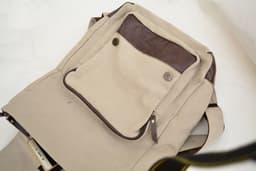 image-Canvas Totoro Backpack - Anime School Bag Khaki