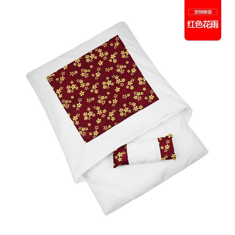 image-Cat litter factory direct wholesale custom made Japanese style Japanese style cat sleeping bag warm autumn and winter pet cat litter