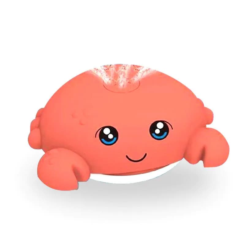 image-Summer electric induction water jet whale baby bathroom bath toy with light and music universal water toy