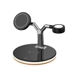image-Magnetic wireless charging stand 15W wireless charging stand Compatible with mobile phone, headset, watch wireless charging 3 in 1