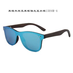 image-Cross-border new style one-piece mirror, bamboo and wood glasses, polarized wood sunglasses, colorful male sunglasses