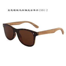 image-Cross-border new style one-piece mirror, bamboo and wood glasses, polarized wood sunglasses, colorful male sunglasses