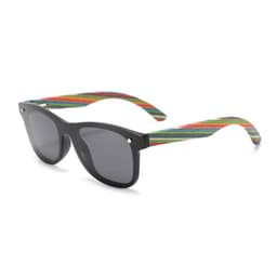 image-Cross-border new style one-piece mirror, bamboo and wood glasses, polarized wood sunglasses, colorful male sunglasses