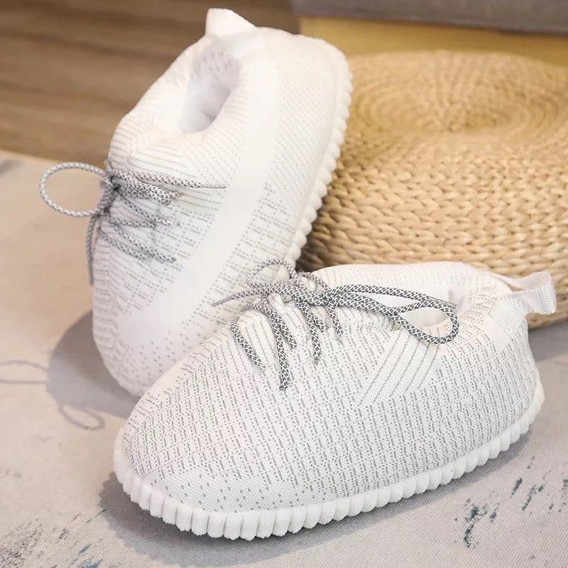 image-Winter cartoon home plus velvet warm coconut cotton shoes funny a cone big cotton shoes rainbow lovers bread fat shoes