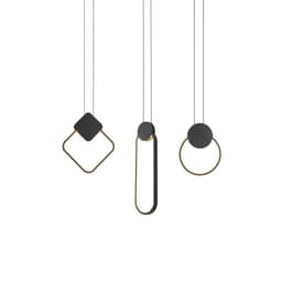 image-Nordic geometric bedside small chandelier restaurant milk tea shop window exhibition hall personality creative LED decoration ins bedroom lamp