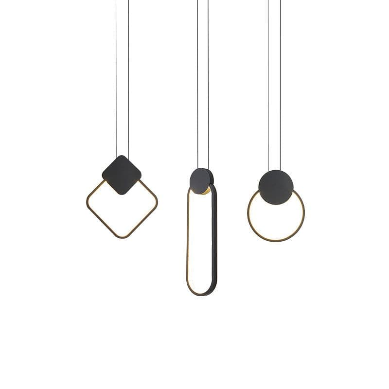 image-Nordic geometric bedside small chandelier restaurant milk tea shop window exhibition hall personality creative LED decoration ins bedroom lamp