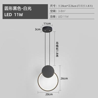 image-Nordic geometric bedside small chandelier restaurant milk tea shop window exhibition hall personality creative LED decoration ins bedroom lamp