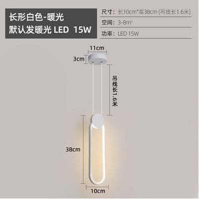 image-Nordic geometric bedside small chandelier restaurant milk tea shop window exhibition hall personality creative LED decoration ins bedroom lamp