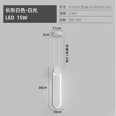 image-Nordic geometric bedside small chandelier restaurant milk tea shop window exhibition hall personality creative LED decoration ins bedroom lamp