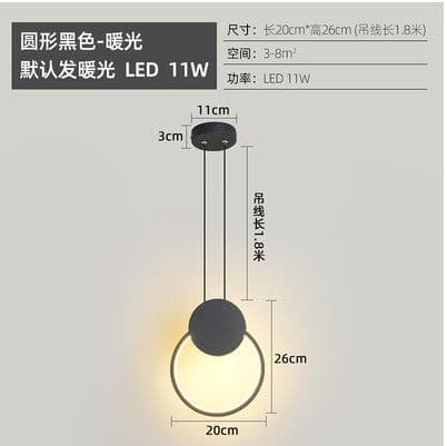 image-Nordic geometric bedside small chandelier restaurant milk tea shop window exhibition hall personality creative LED decoration ins bedroom lamp
