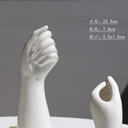 image-Home Nordic ins ceramic vase decoration crafts creative ornaments body art living room simple vase