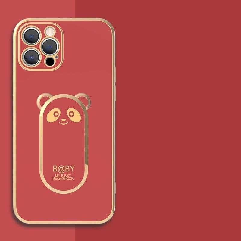 image-Panda Magnetic Ring Holder Phone Case Cover