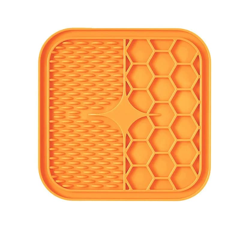 image-Pet supplies Suction cup licking pad Slow food pad Silicone dog licking plate pad Pet bowl Slow food bowl Dog licking pad plate