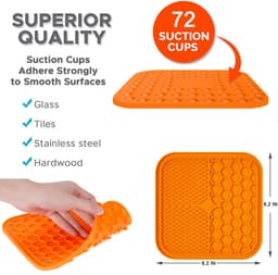 image-Pet supplies Suction cup licking pad Slow food pad Silicone dog licking plate pad Pet bowl Slow food bowl Dog licking pad plate