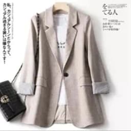 image-Chic Suit Jacket for Women Spring and Autumn 2023 New Korean Style One Button Casual Internet Popular Slim-Fitting Small Tailored Suit Top Fashion