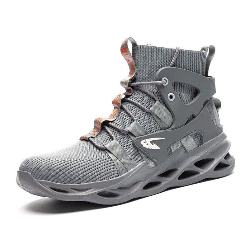 image-Cross-border labor insurance shoes men's fall/winter breathable anti-smashing steel toe cap work shoes protective shoes breathable high-top