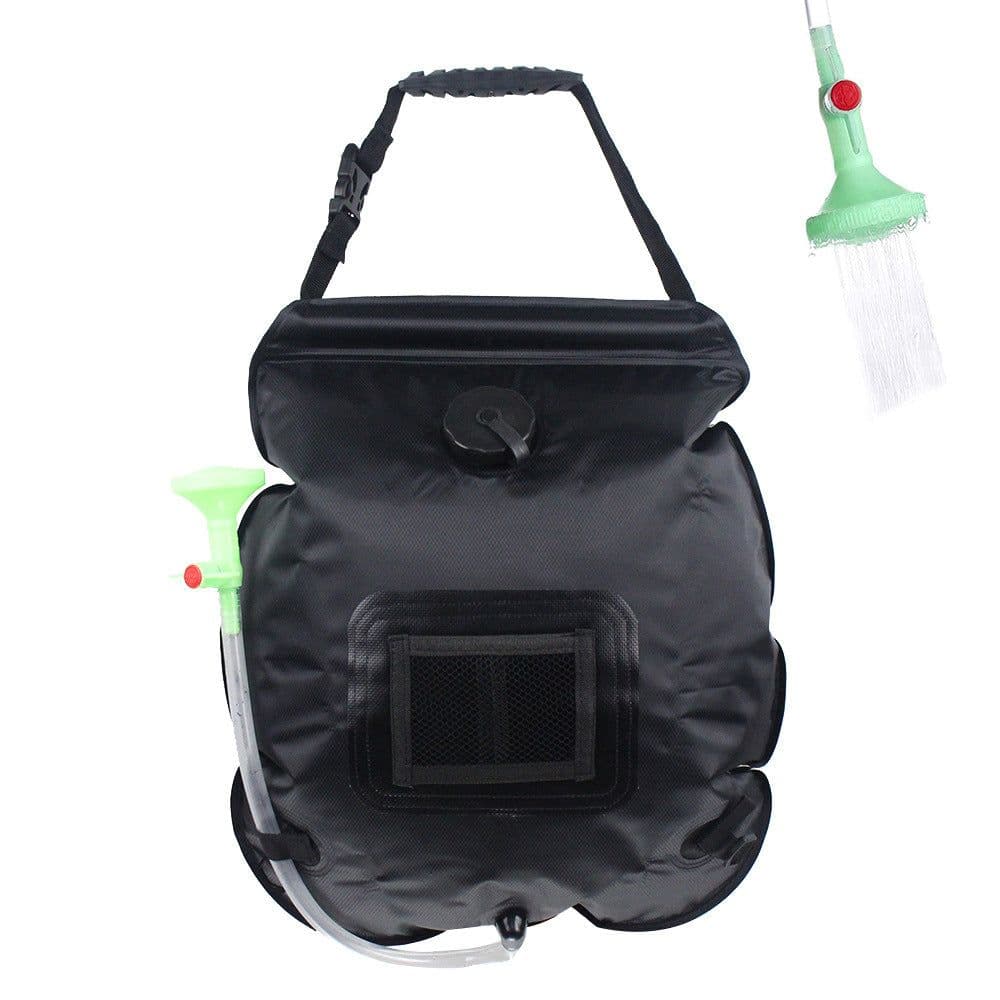 image-Outdoor solar shower shower bag camping bath water storage bag PVC portable shower bag water bag 20L