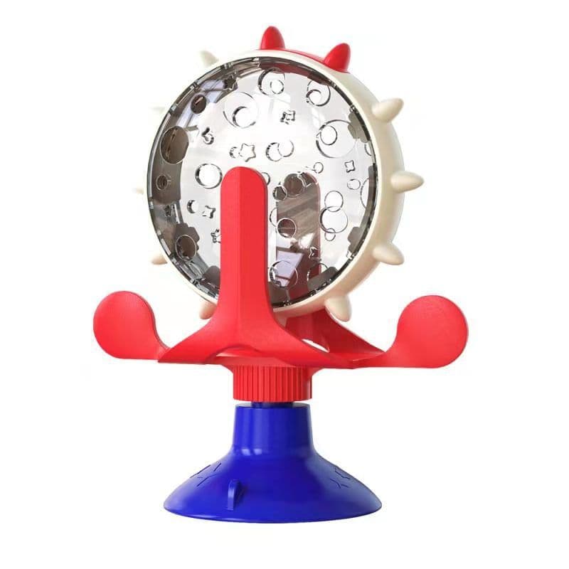 image-Pet Supplies Amazon Windmill Cats Dogs Toys Cat Supplies Funny Cat Leaking Ball Automatic Feeder