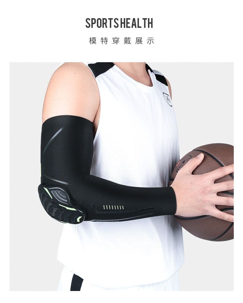 image-Sports arm sleeves honeycomb pressurized elbow pads outdoor basketball football mountain climbing cycling weightlifting protective gear