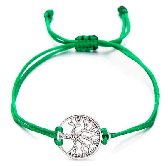 image-Hand-woven Red Rope Tree of Life Bracelet