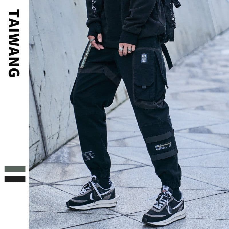 image-Factory direct sale trendy brand overalls men's 2022 autumn and winter new multi-pocket pants men's high street casual pants men