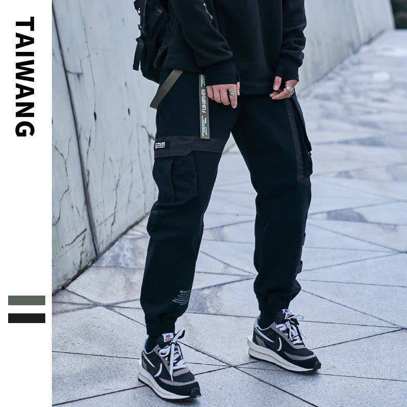 image-Factory direct sale trendy brand overalls men's 2022 autumn and winter new multi-pocket pants men's high street casual pants men